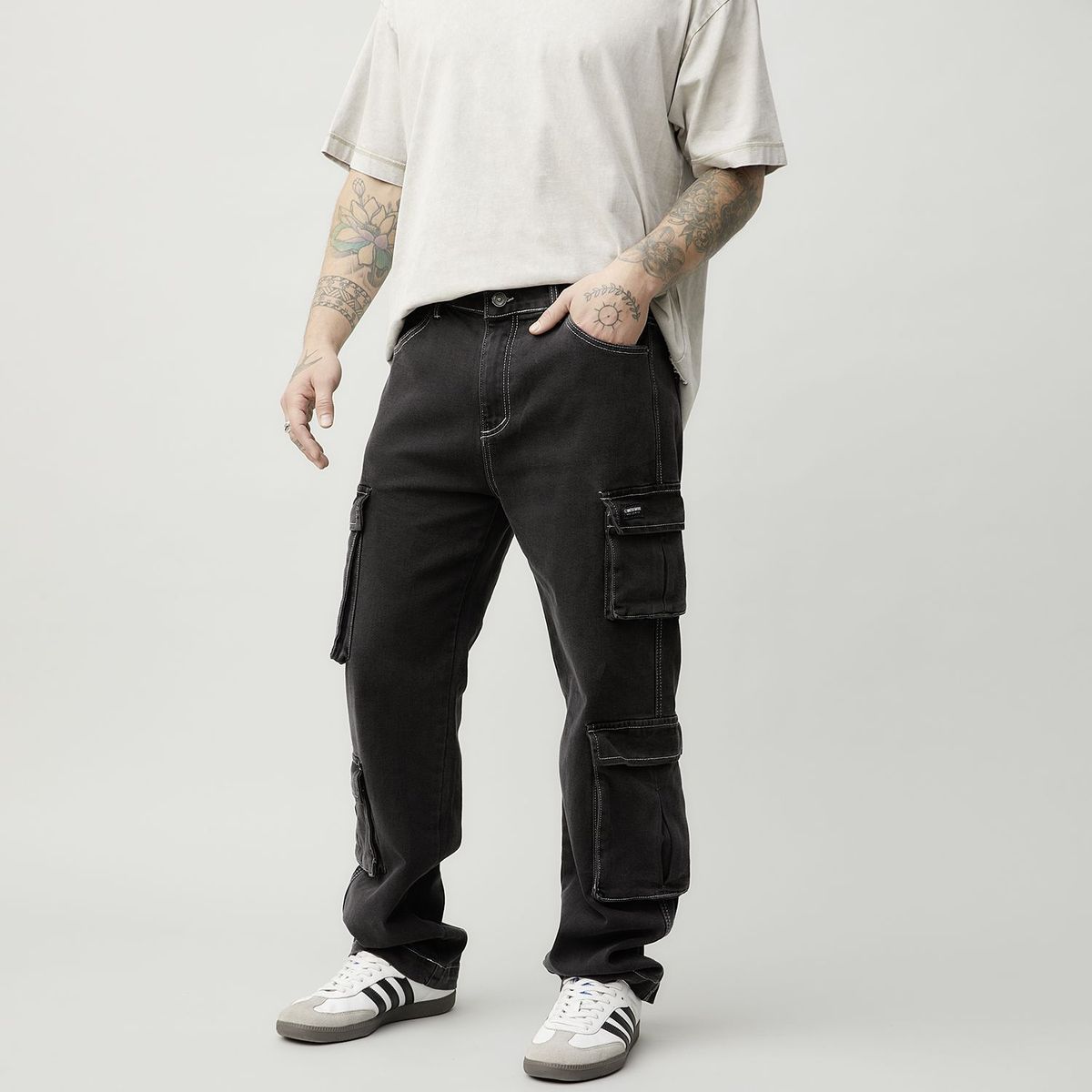 DENIMLAB - Jean Algodón Baggy Fit Hombre Denimlab