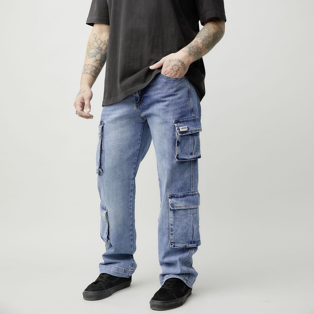 DENIMLAB - Jean Algodón Baggy Fit Hombre Denimlab