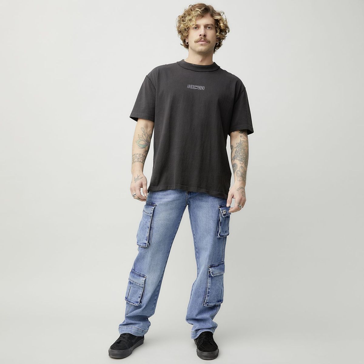 DENIMLAB - Jean Algodón Baggy Fit Hombre Denimlab