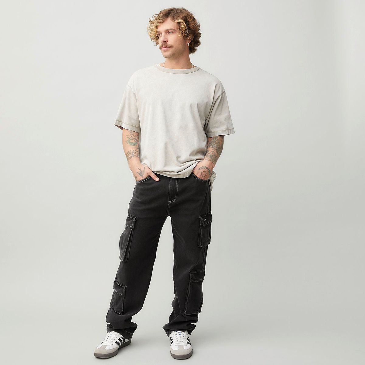 DENIMLAB - Jean Algodón Baggy Fit Hombre Denimlab