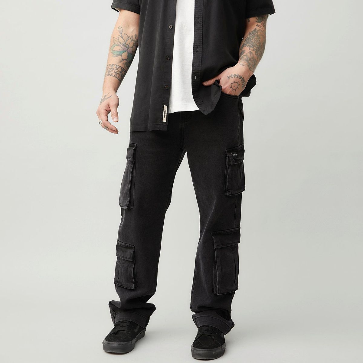 DENIMLAB - Jean Algodón Baggy Fit Hombre Denimlab