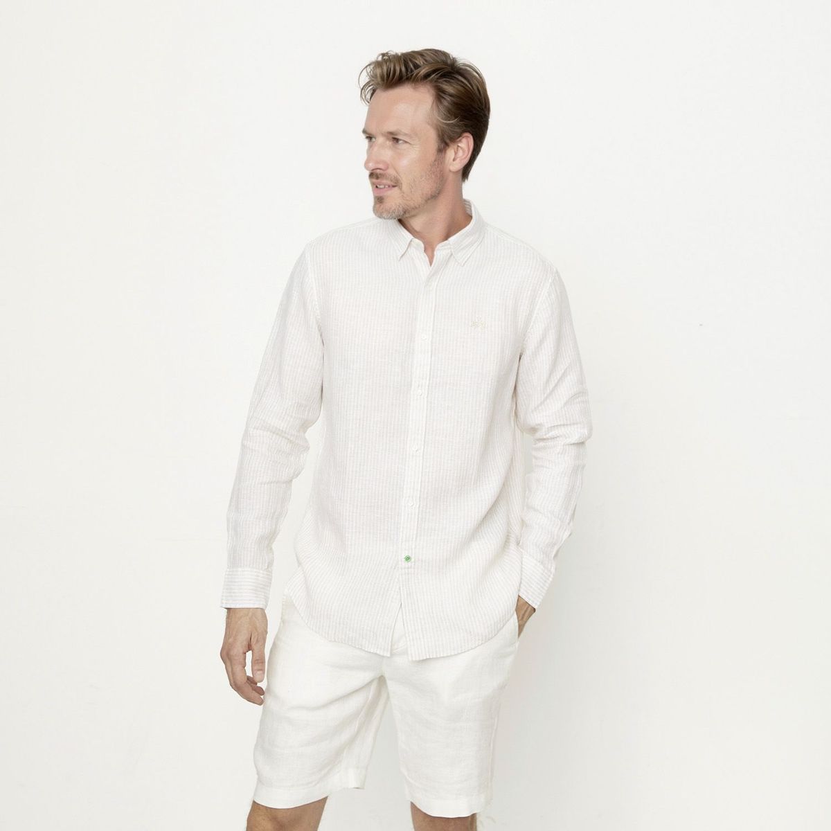 LA MARTINA - Camisa 100% Lino Casual Hombre La Martina