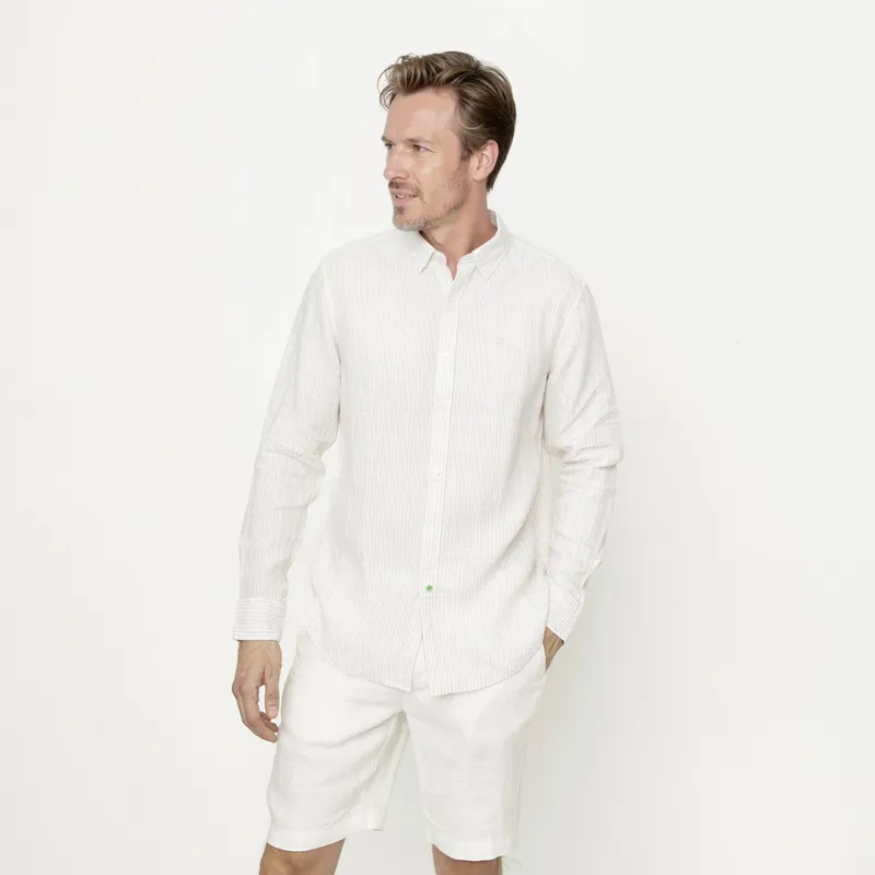 LA MARTINA - Camisa 100% Lino Casual Hombre La Martina