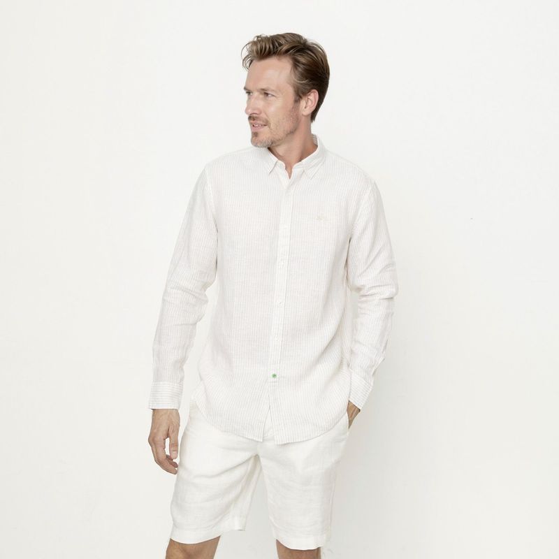 LA MARTINA - Camisa 100% Lino Casual Hombre La Martina