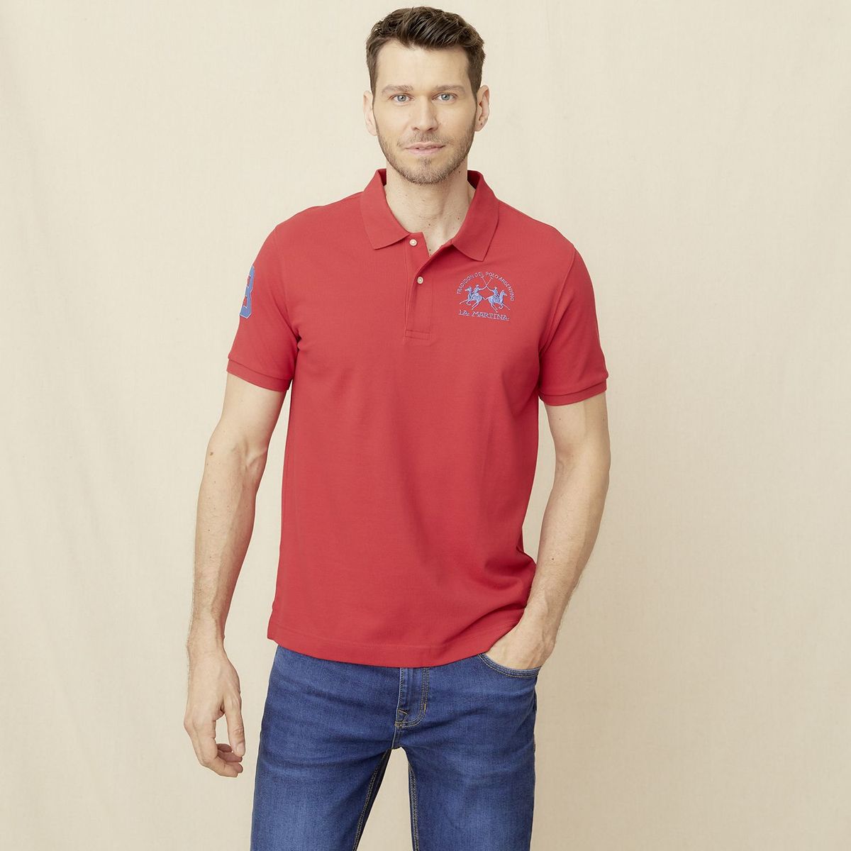 LA MARTINA - Polo 100% Algodón Casual Hombre La Martina