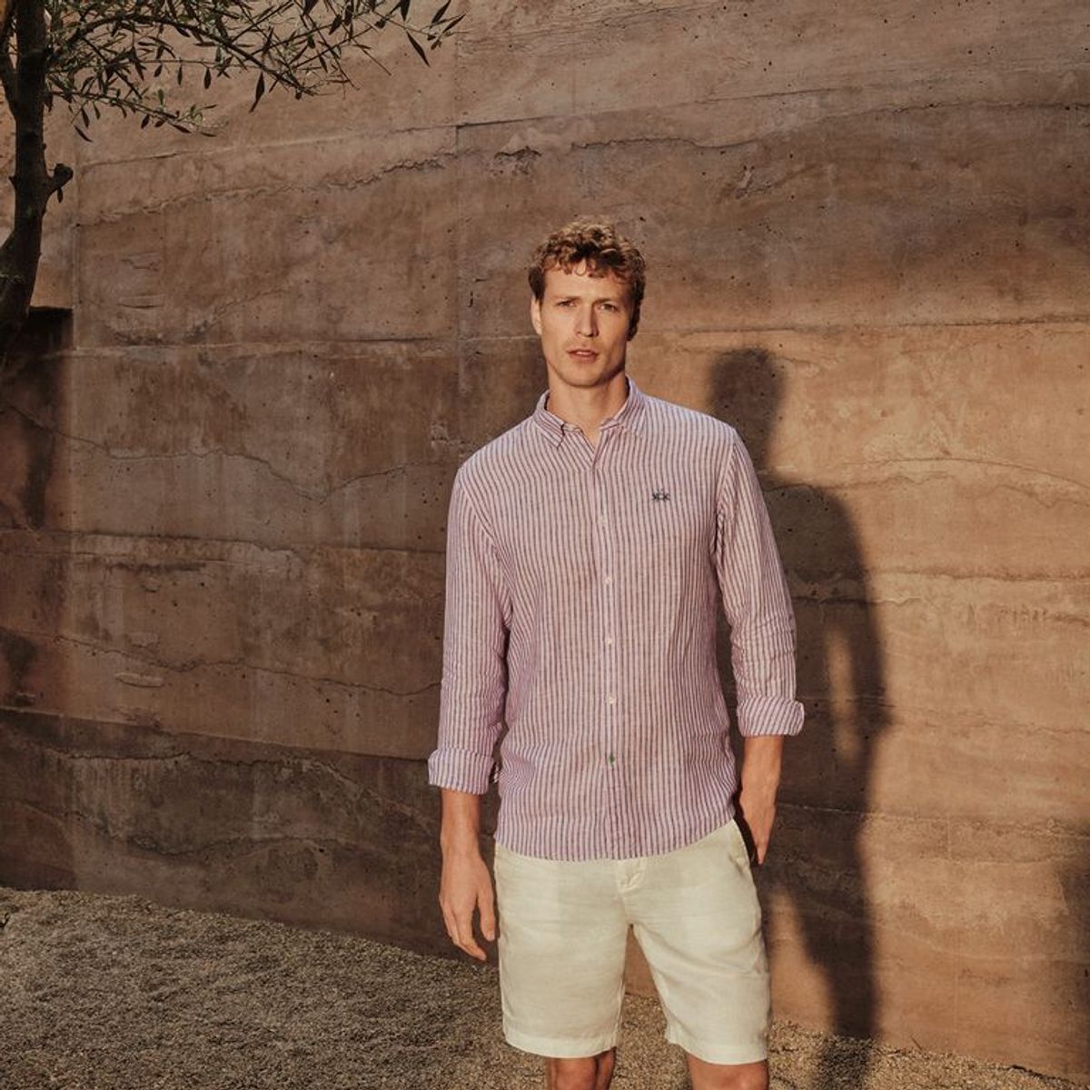 LA MARTINA - Camisa 100% Lino Casual Hombre La Martina