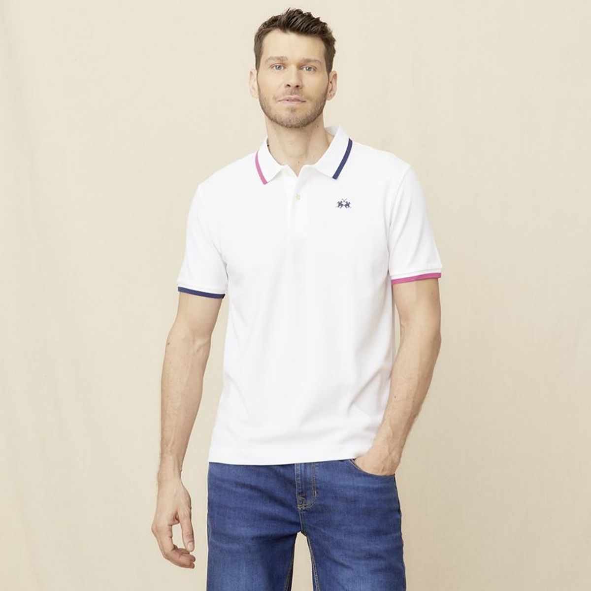 LA MARTINA - Polo 100% Algodón Casual Hombre La Martina