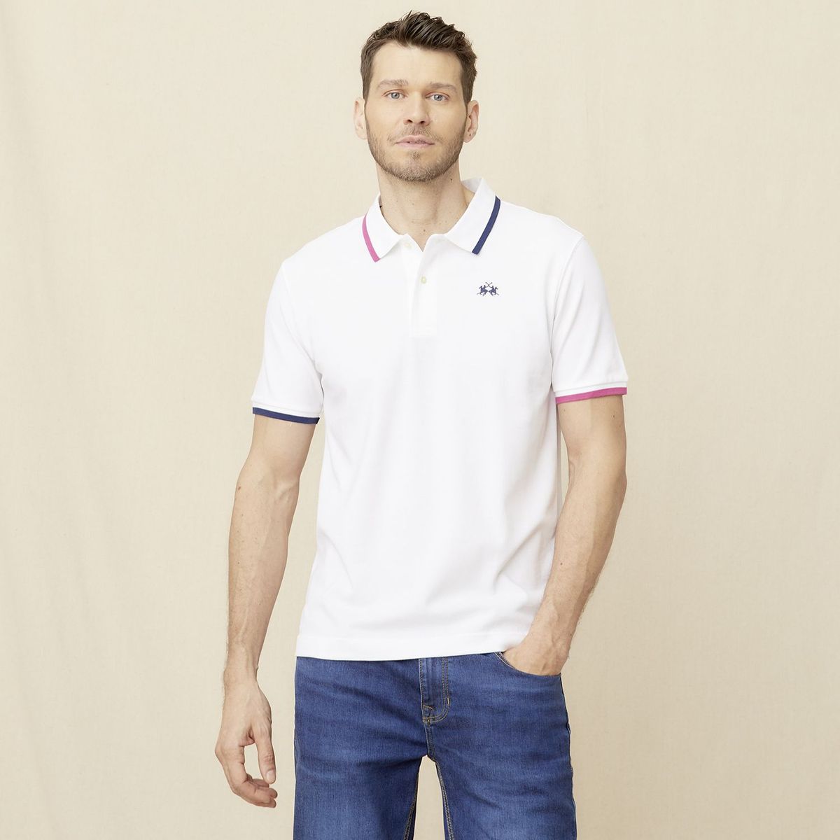 LA MARTINA - Polo 100% Algodón Casual Hombre La Martina