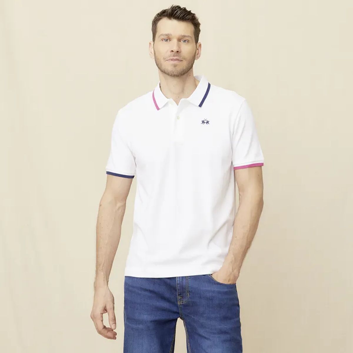 LA MARTINA - Polo 100% Algodón Casual Hombre La Martina