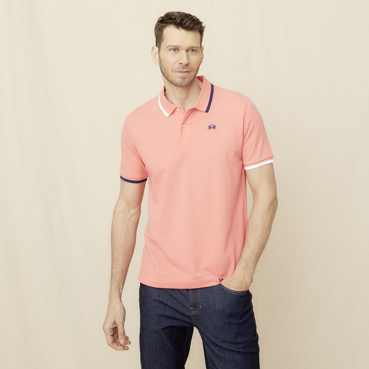 LA MARTINA - Polo 100% Algodón Casual Hombre La Martina