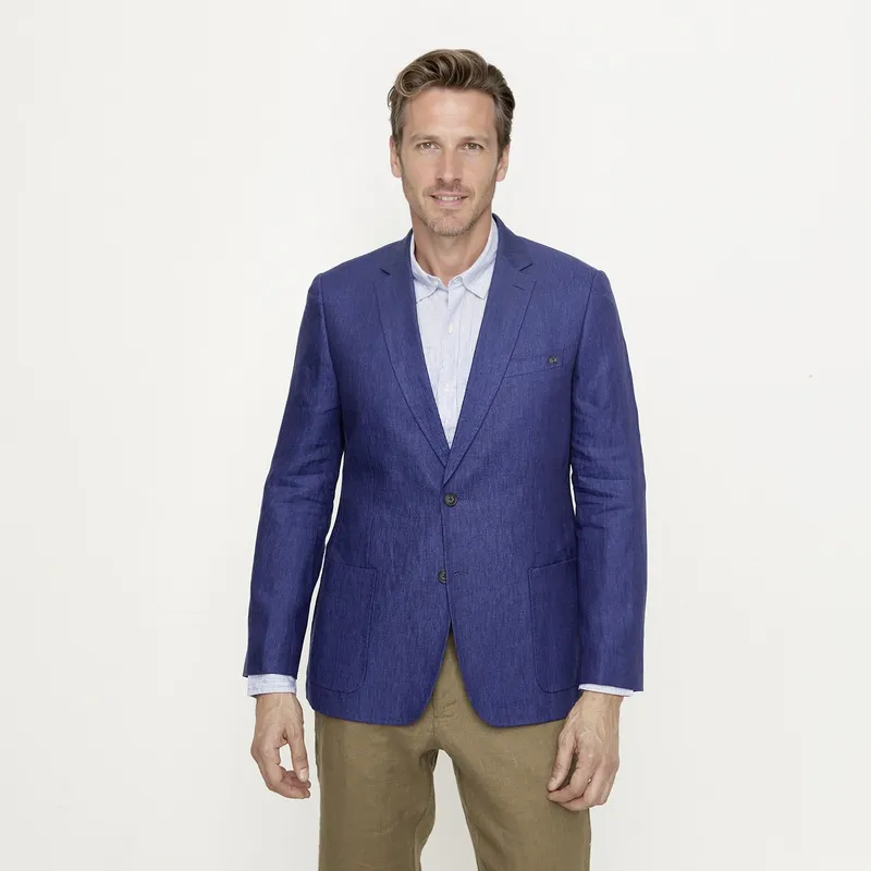 LA MARTINA - Casaca 100% Lino Casual Hombre La Martina