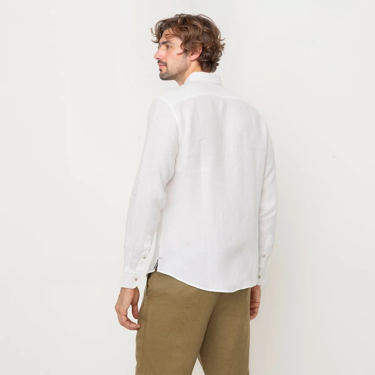 CASCAIS - Camisa 100% Lino Casual Regular Fit Hombre Cascais