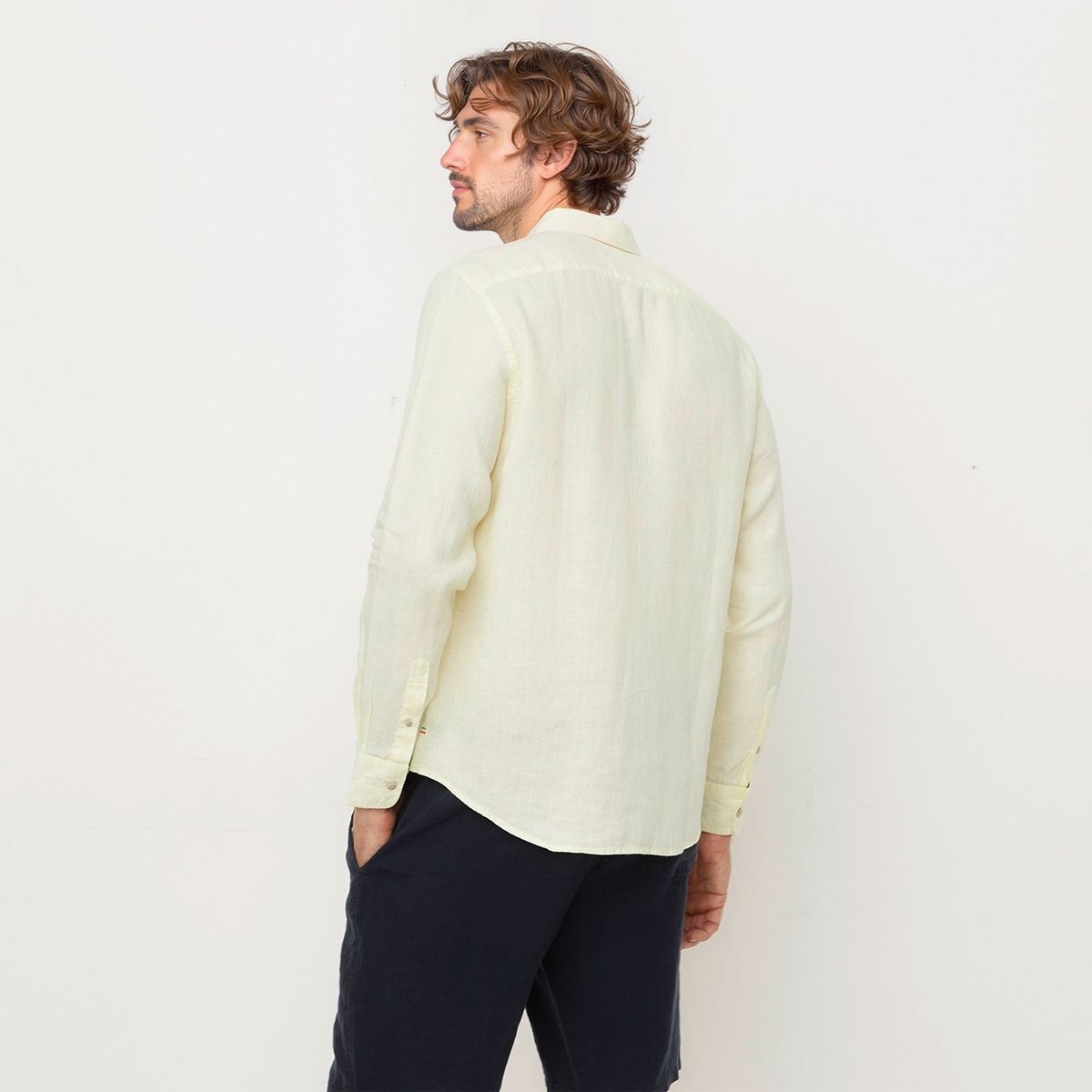 CASCAIS - Camisa 100% Lino Casual Regular Fit Hombre Cascais