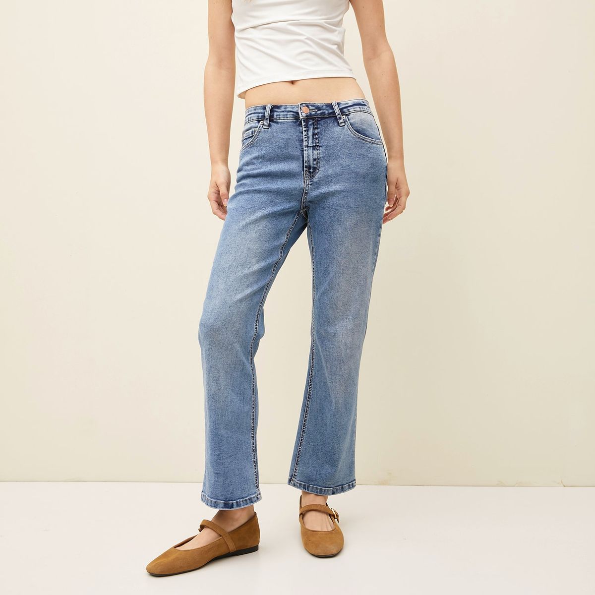 SYBILLA - Jean Recto Tiro Medio Mujer Sybilla.