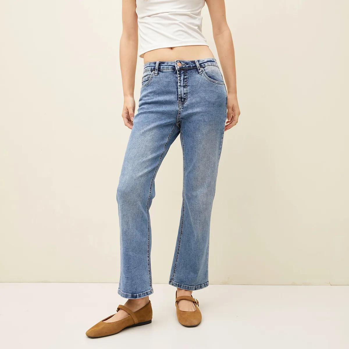 SYBILLA - Jean Recto Tiro Medio Mujer Sybilla