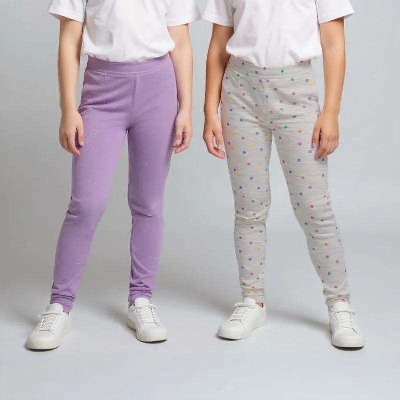 YAMP - Legging Niña Pack X2 Algodón Yamp