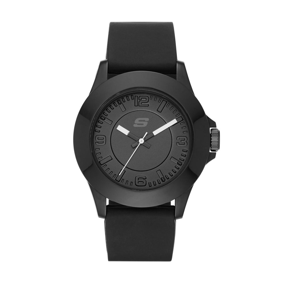 SKECHERS - Reloj análogo Skechers Mujer, SR6024, Correa Silicona Negro, Dial Negro