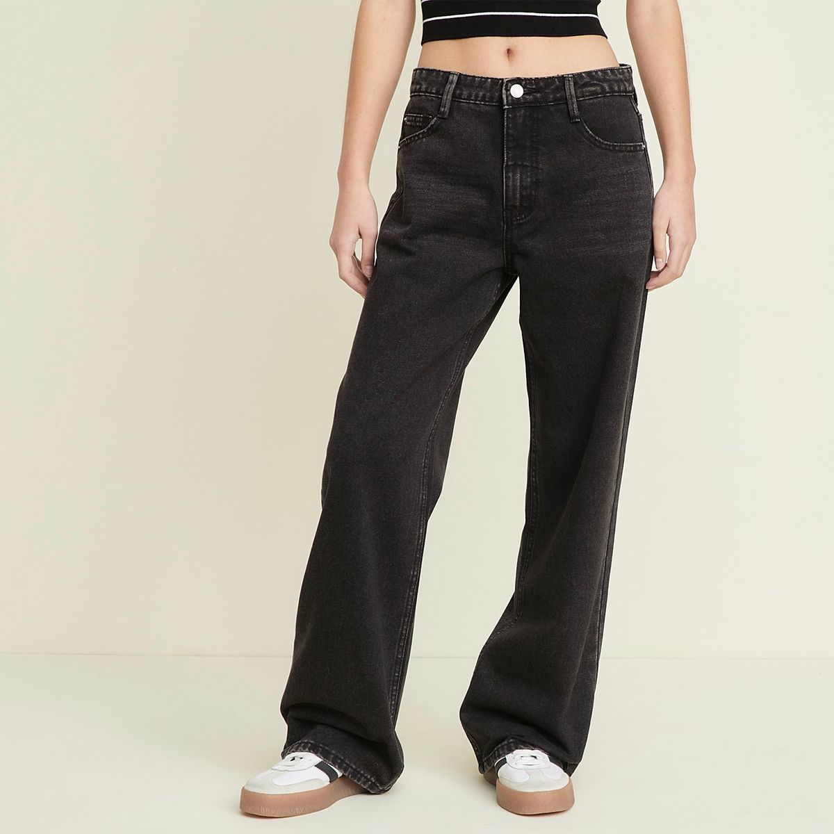 SYBILLA - Jean Baggy Tiro Alto Mujer Sybilla