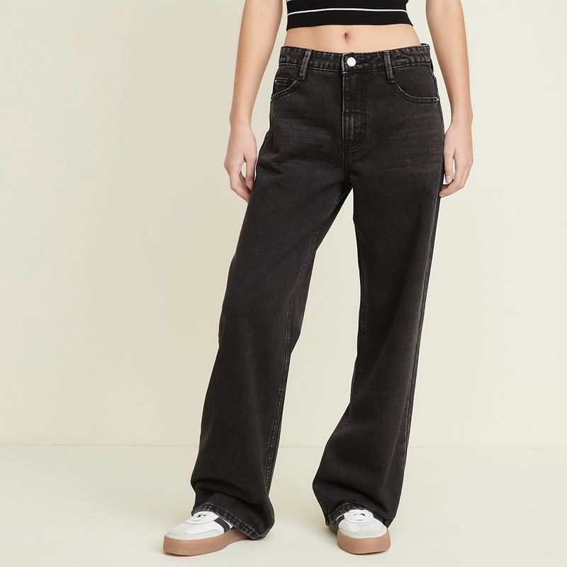 SYBILLA - Jean Baggy Tiro Alto Mujer Sybilla