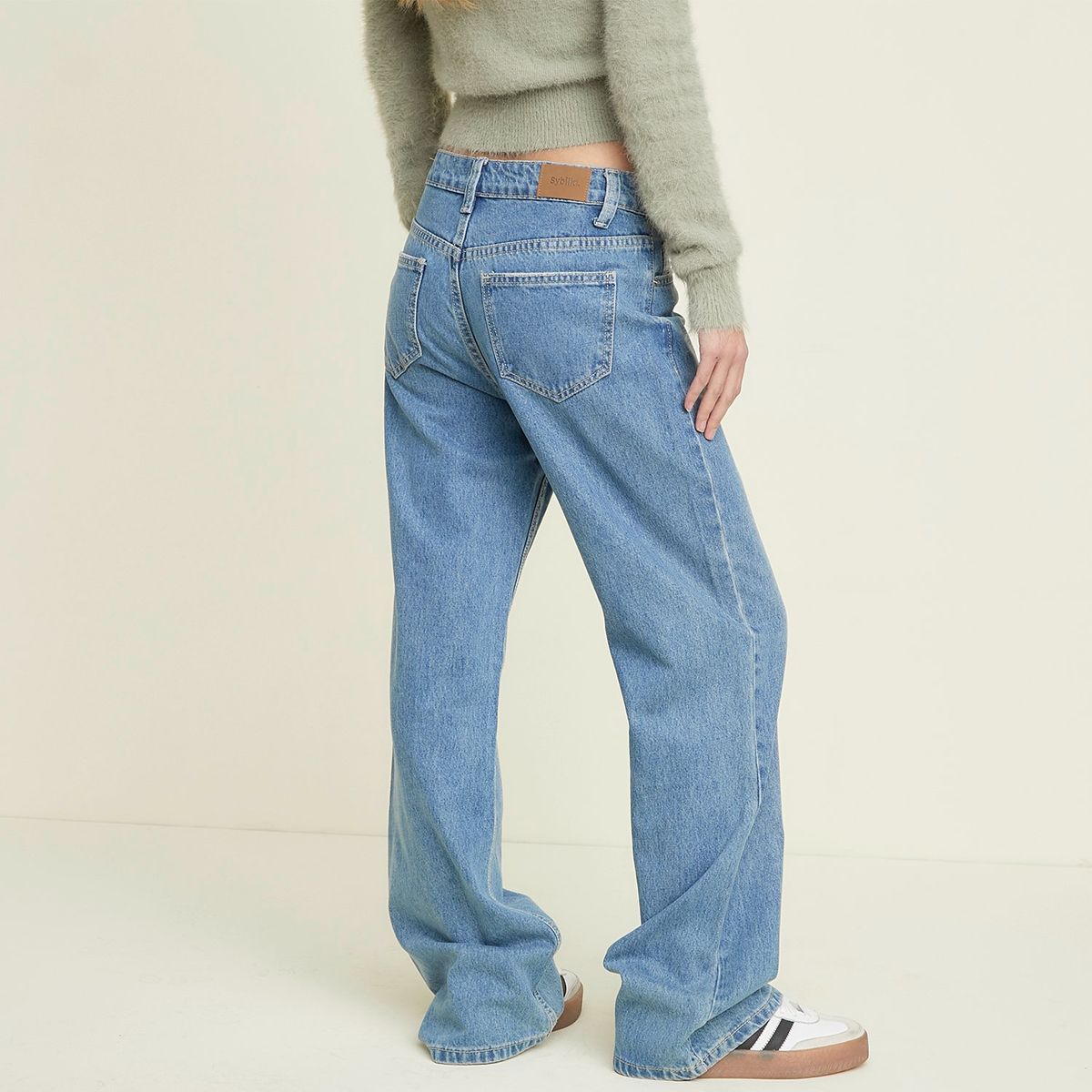 SYBILLA - Jean Baggy Tiro Alto Mujer Sybilla