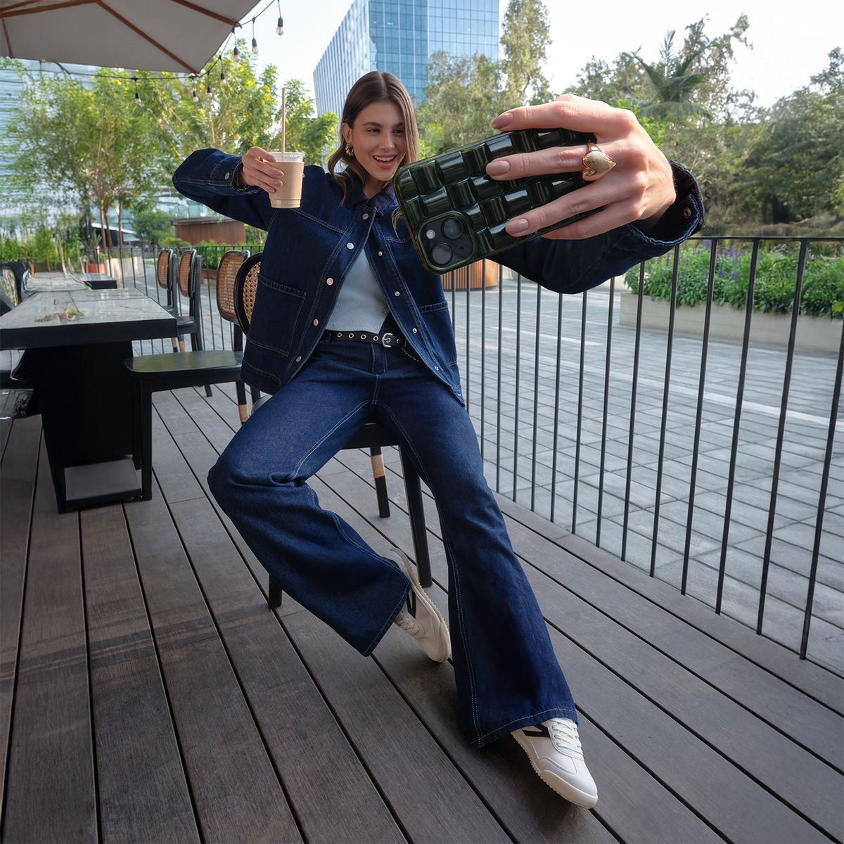 SYBILLA - Jean Baggy Tiro Alto Mujer Sybilla