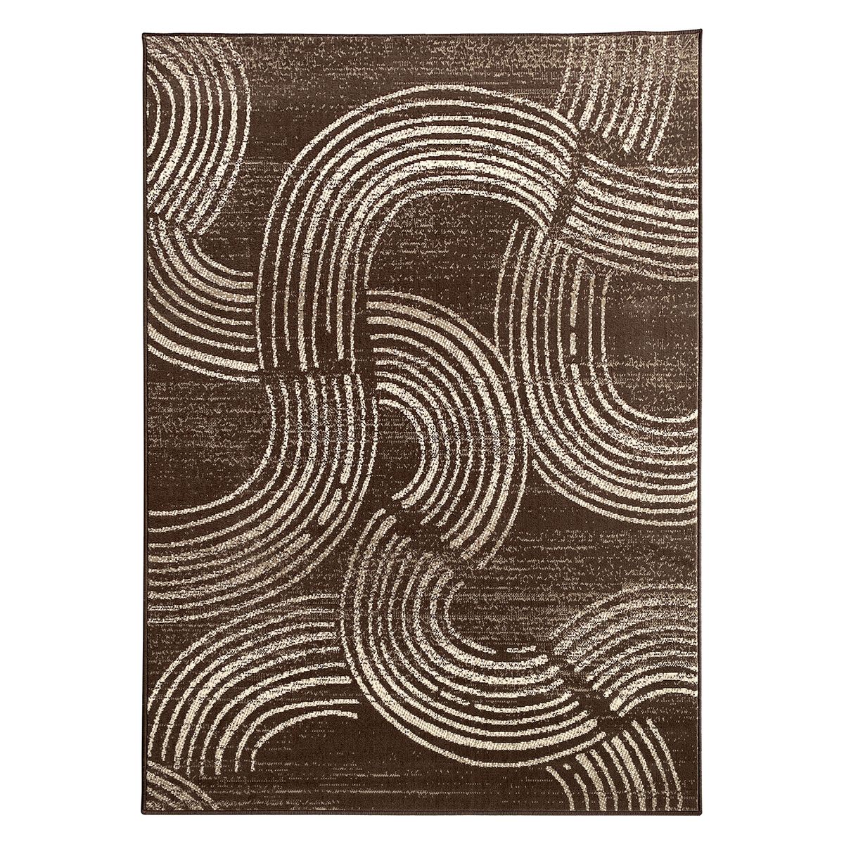 MICA - Alfombra Luna Ondas Marrón 160x225cm