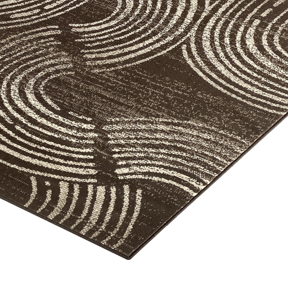 MICA - Alfombra Luna Ondas Marrón 160x225cm