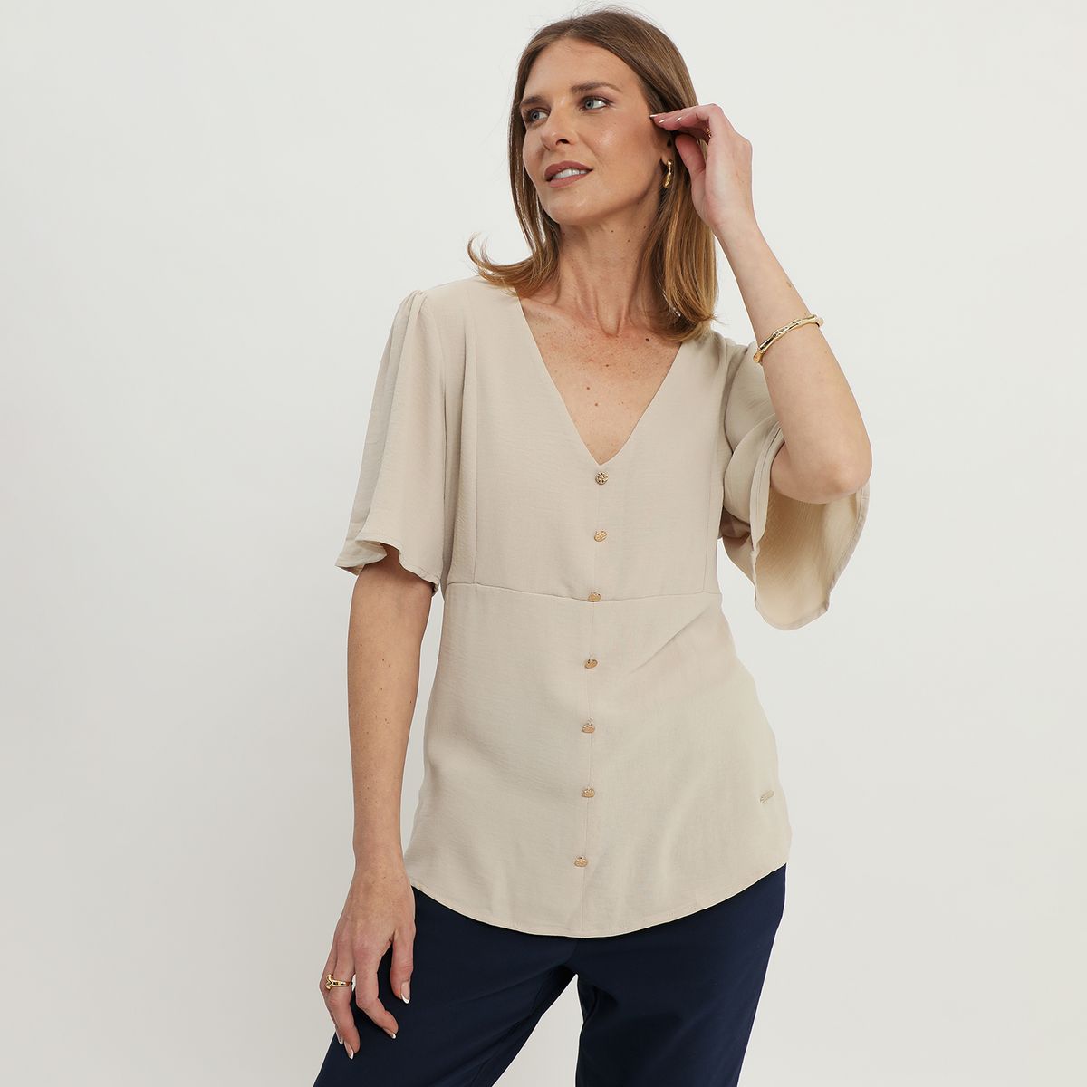 STEFANO COCCI - Blusa Manga Corta Mujer Stefano Cocci