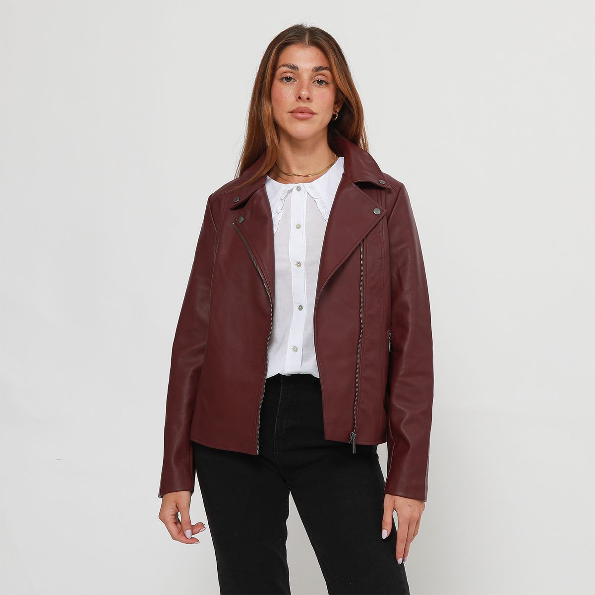 UNIVERSITY CLUB - Casaca Efecto Cuero Mujer University Club