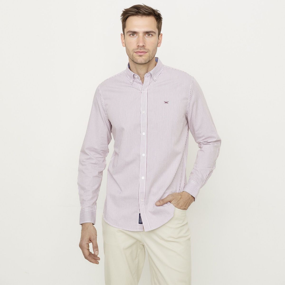 UNIVERSITY CLUB - Camisa 100% Algodón Casual Hombre University Club