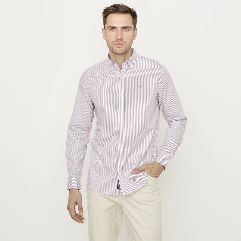 UNIVERSITY CLUB - Camisa 100% Algodón Casual Hombre University Club