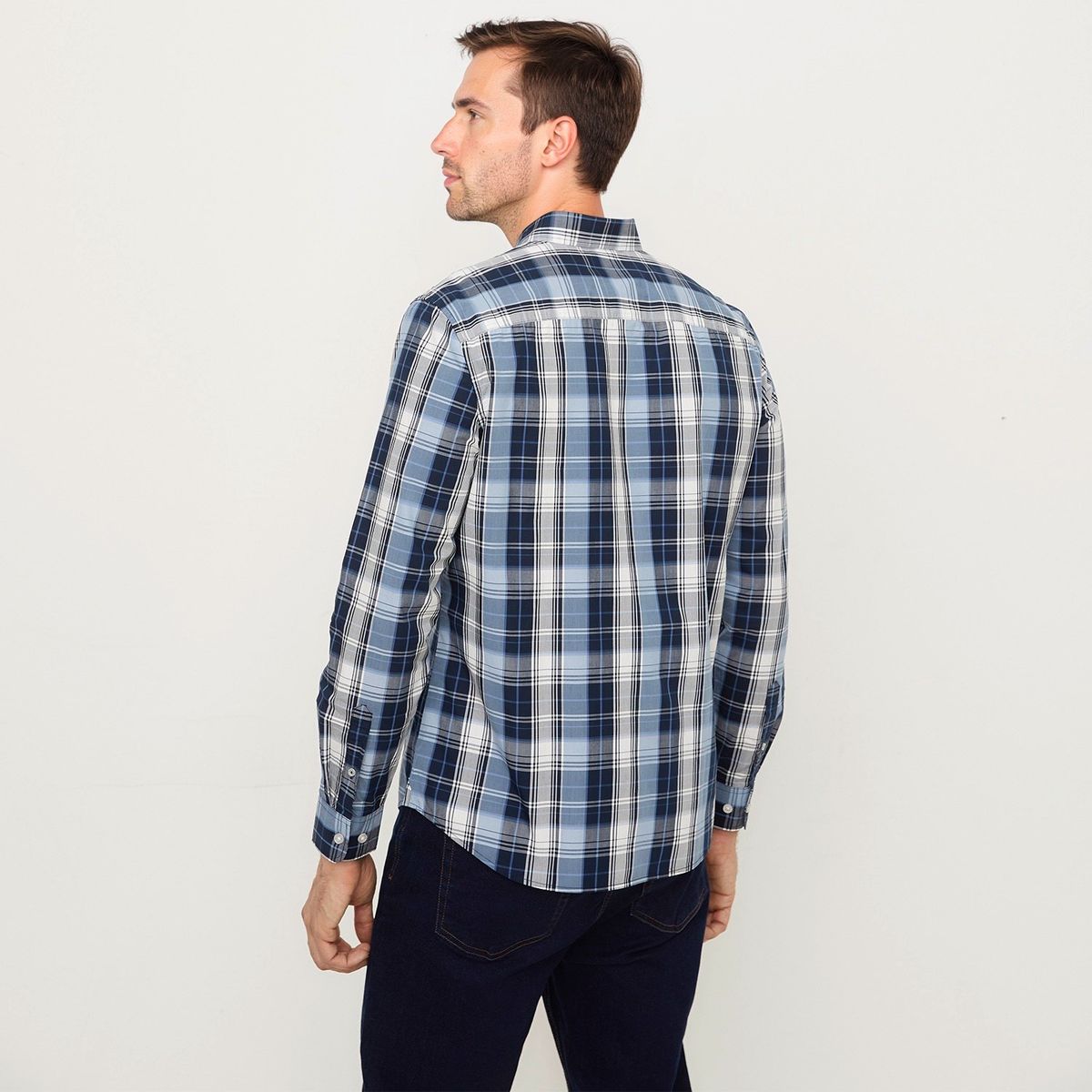 UNIVERSITY CLUB - Camisa 100% Algodón Casual Regular Fit Hombre University Club