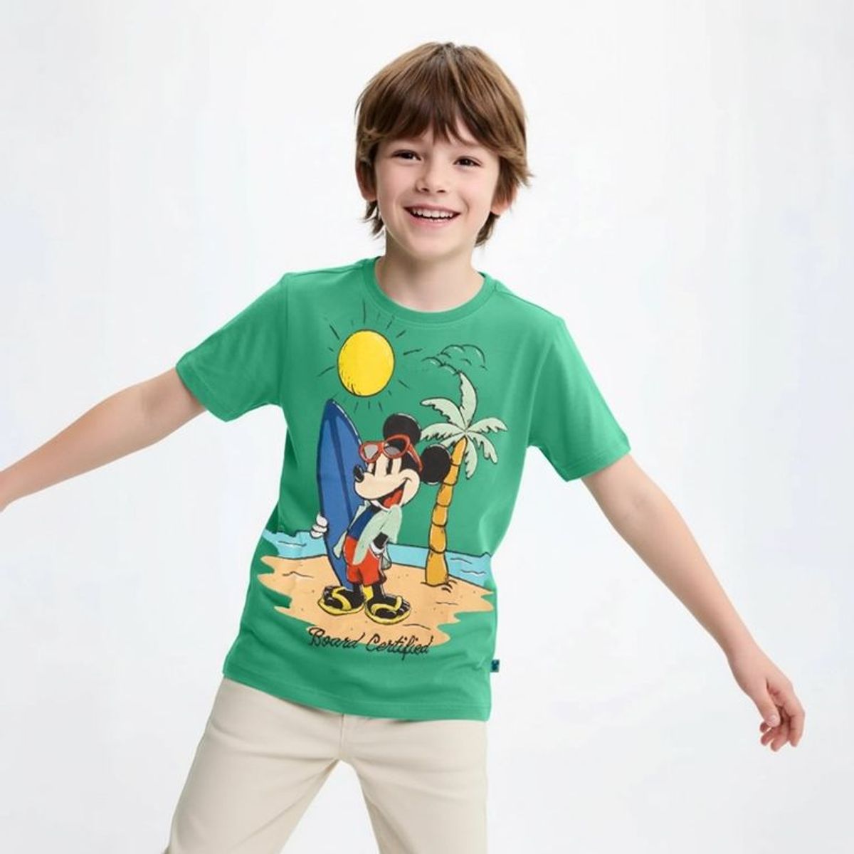 DISNEY - Polo Manga Corta Niño Mickey Mouse