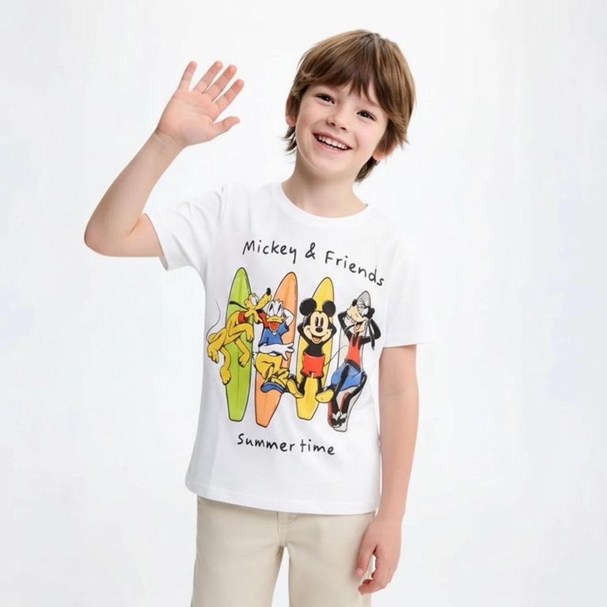 DISNEY - Polo Manga Corta Niño Mickey Mouse