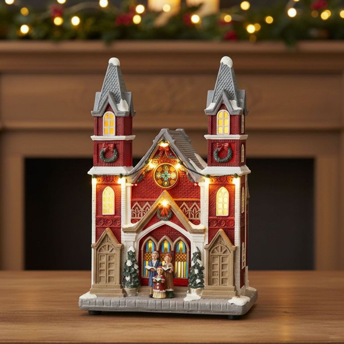 MICA - Villa Navideña Iglesia 28x20cm