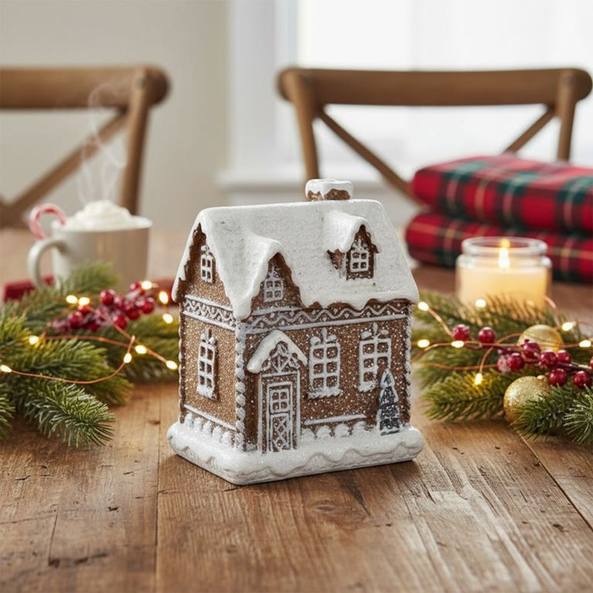 MICA - Adorno Navideño Casa Jengibre 10x8cm