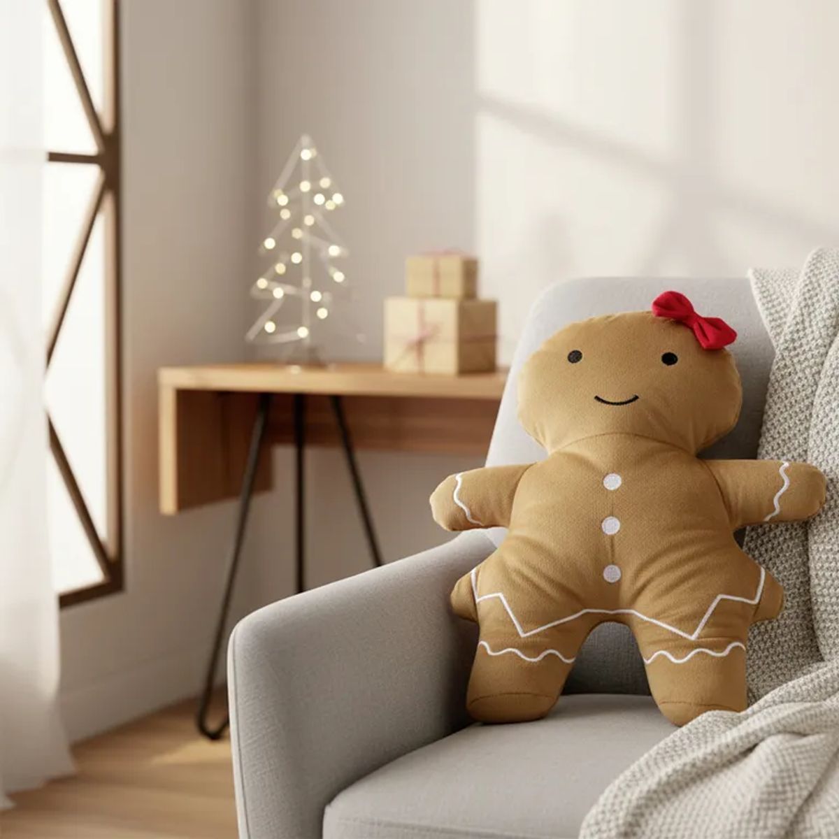 MICA - Cojin Navideño Galleta 30x22cm