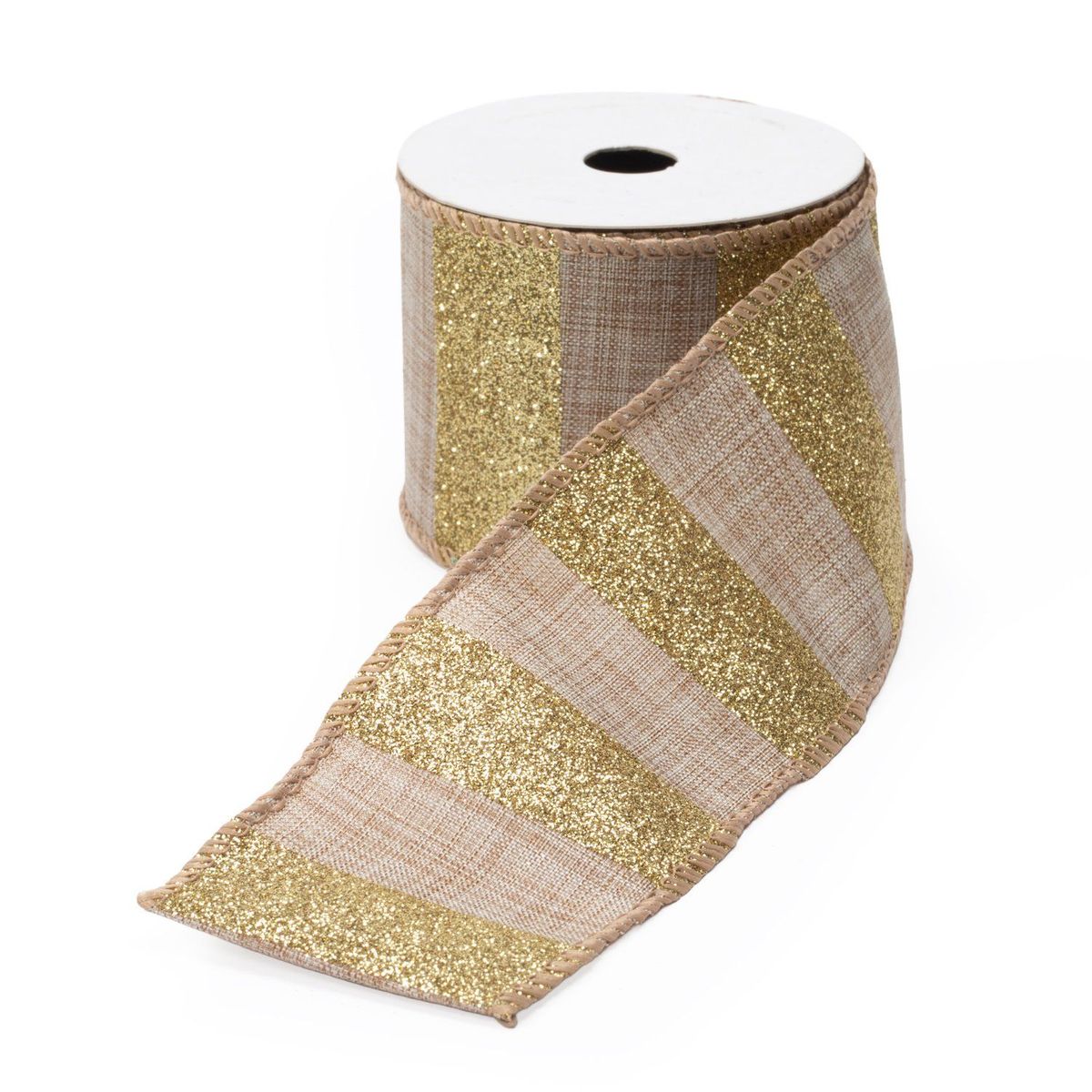MICA - Cinta Navideña Dorada 6.3x270cm