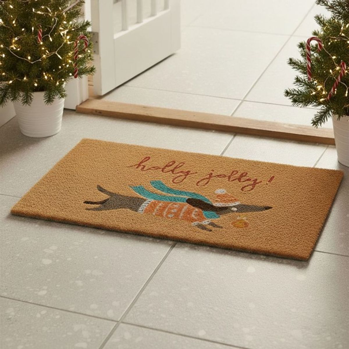 MICA - Tapete Navideño Perrro 40x70cm