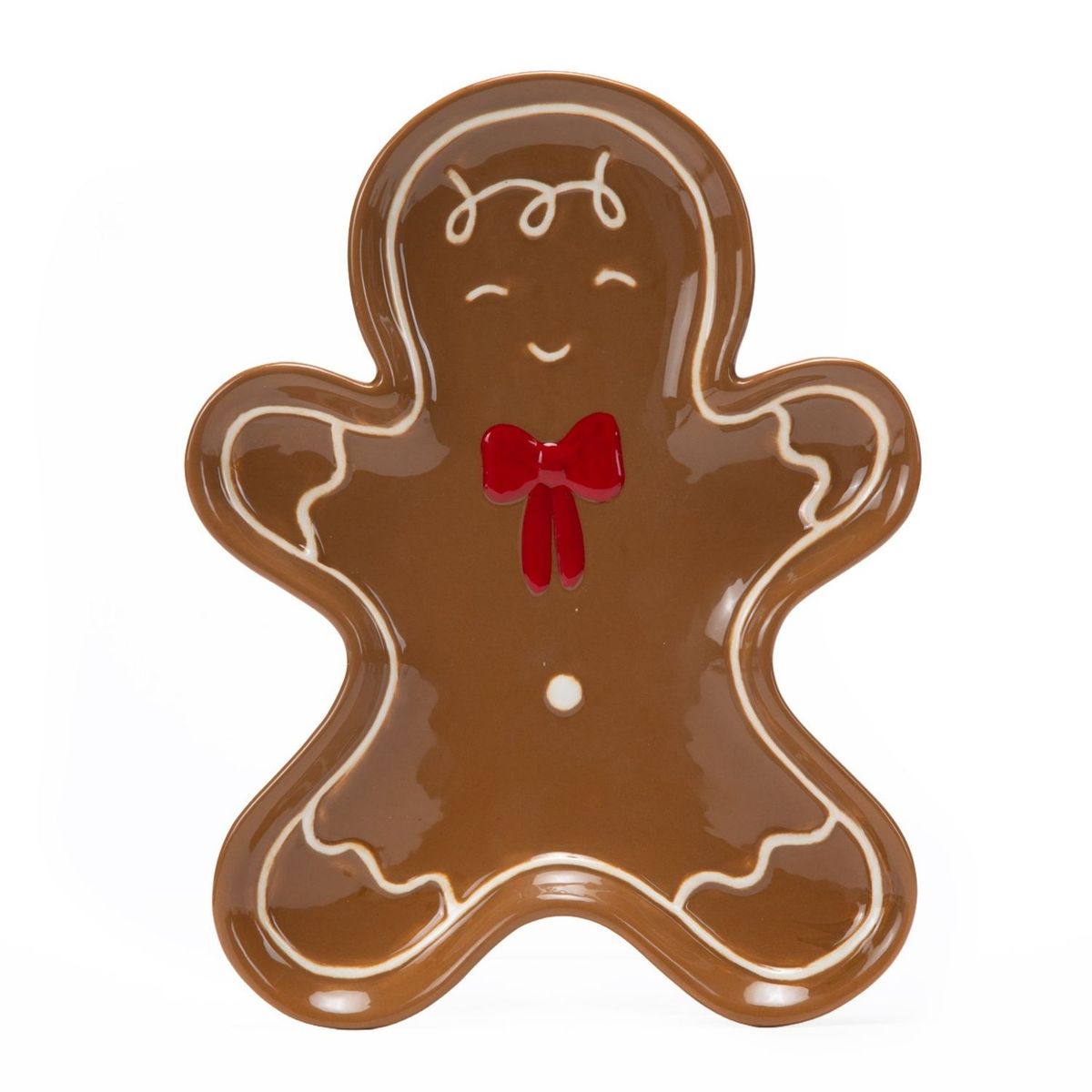 MICA - Plato Navideño Decorativo Jengibre 23x16cm