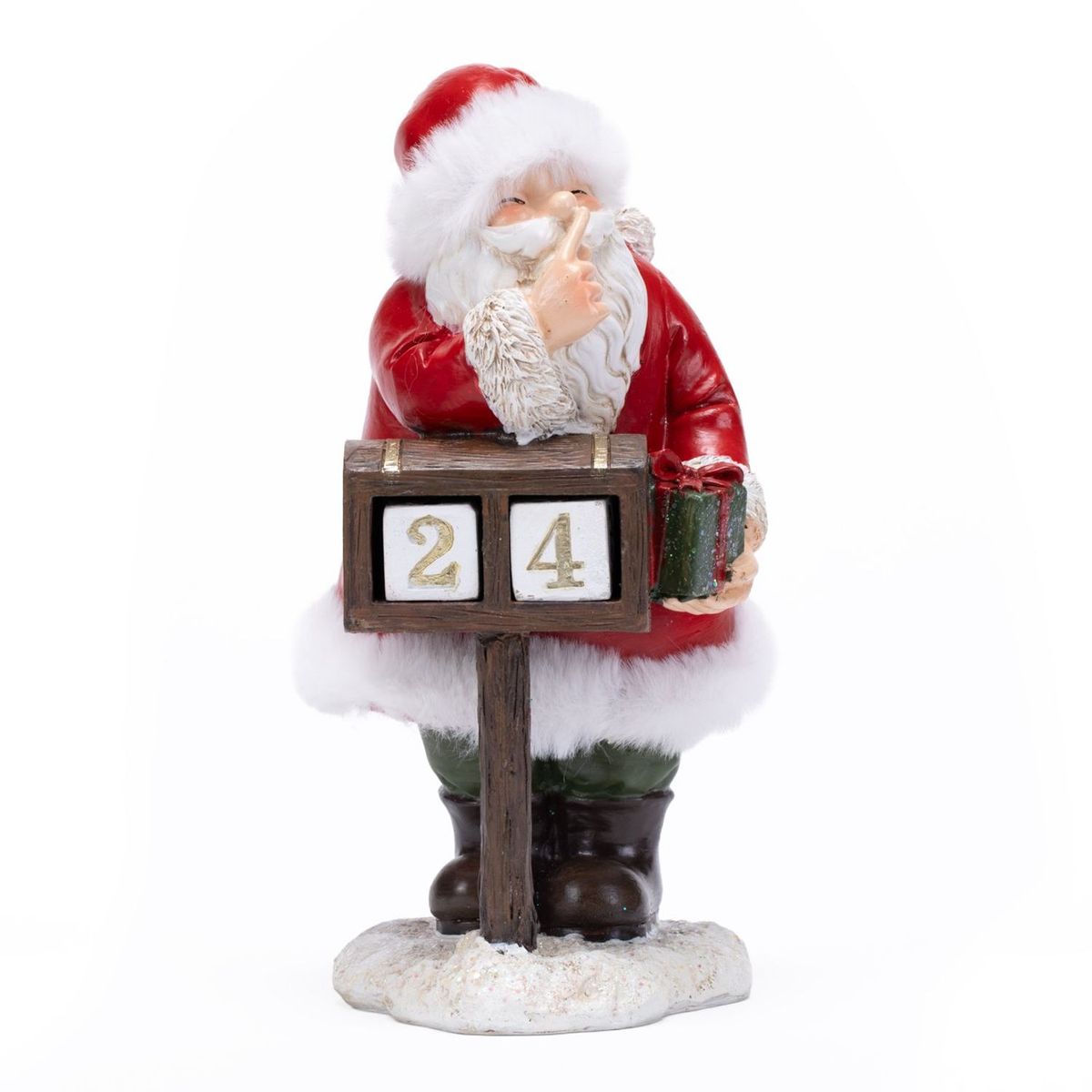 MICA - Muñeco Papa Noel Con Calendario Advinto 23x15x13cm