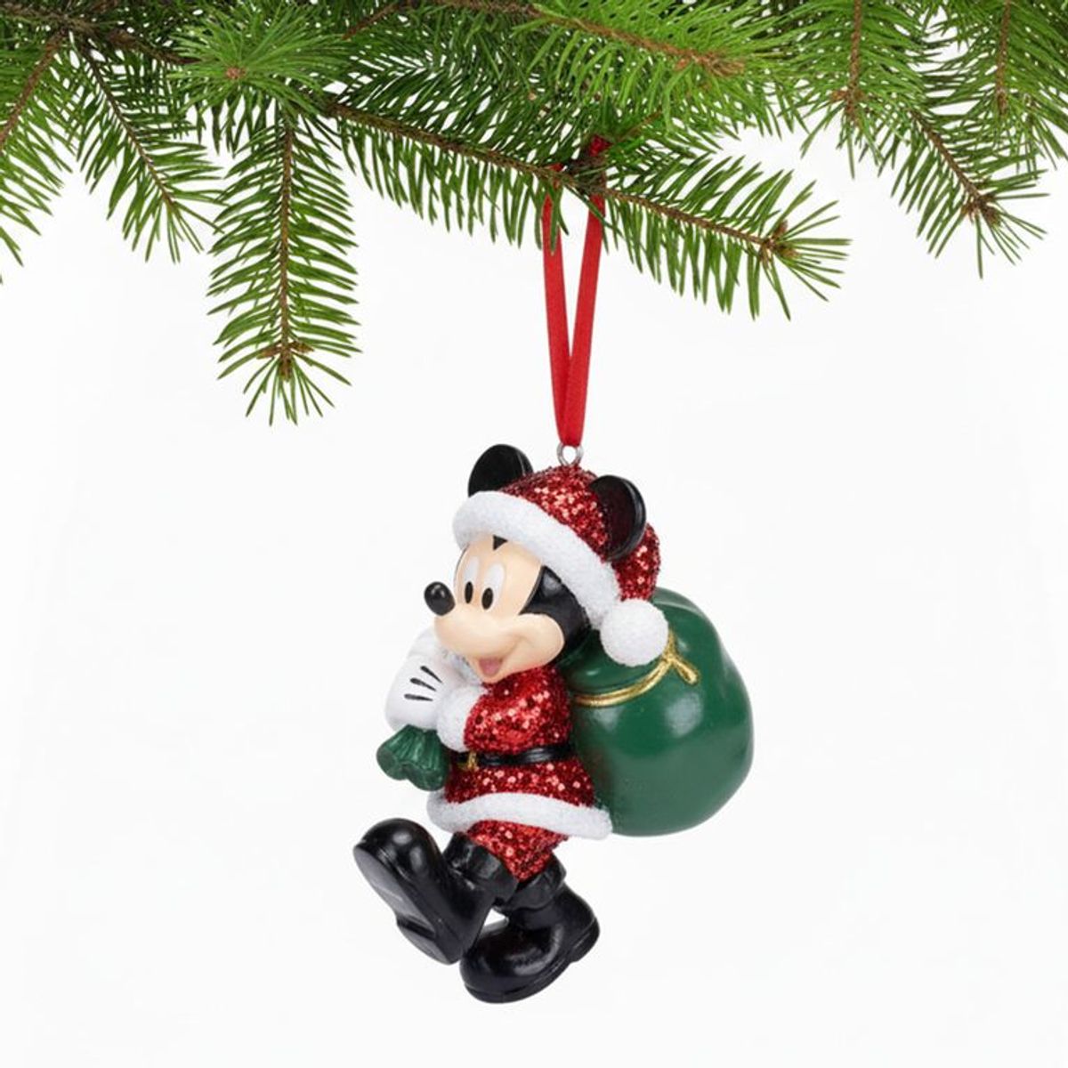 DISNEY - Adorno Árbol Peluche Mickey Santa 9cm