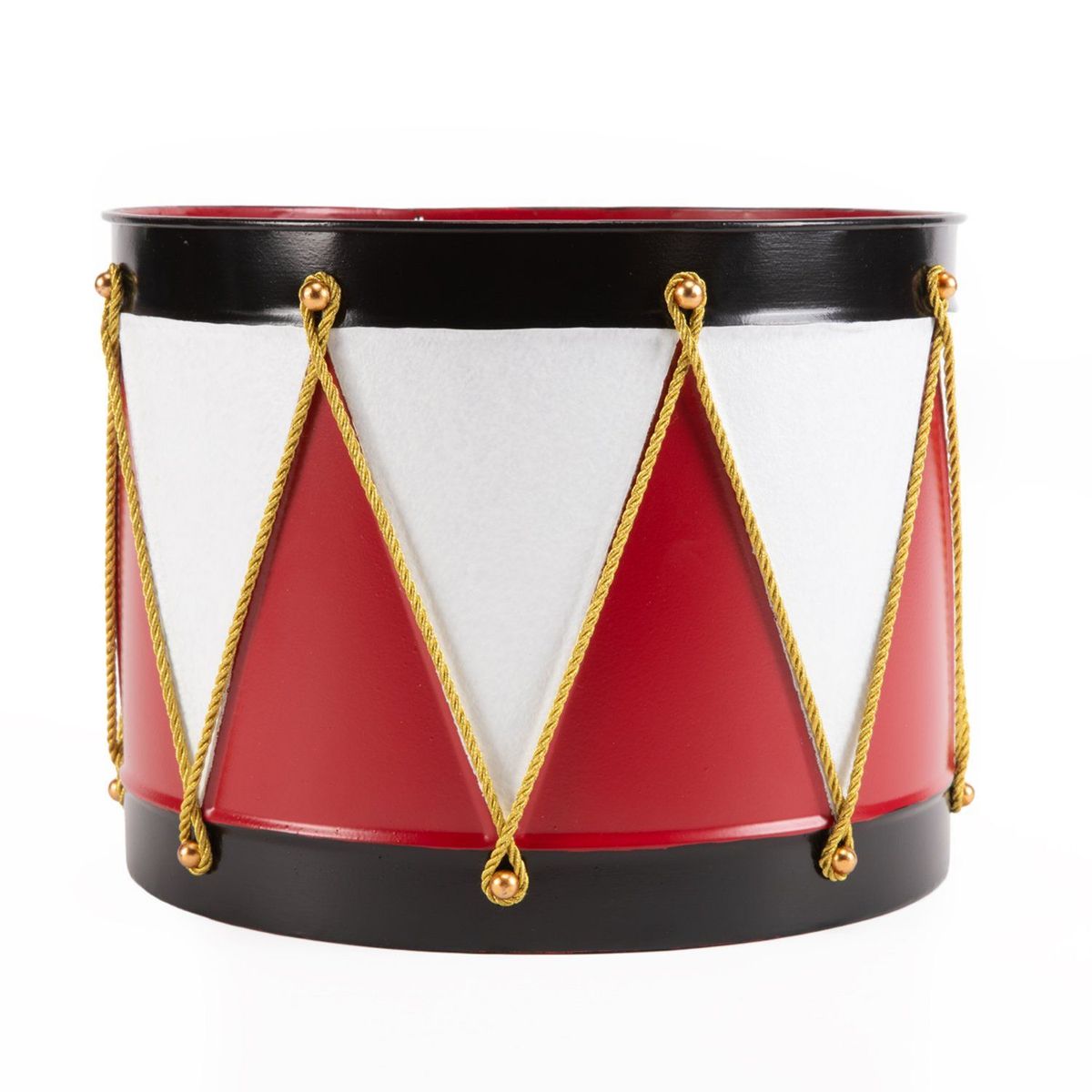 MICA - Adorno Navideño Tambor Xl Fierro 30x23cm