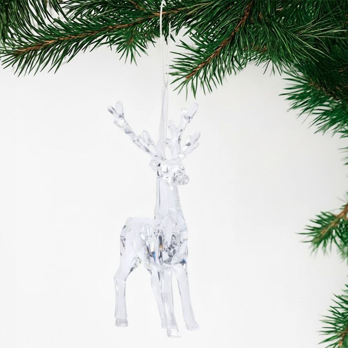 MICA - Adorno Árbol Reno Vidrio 15cm