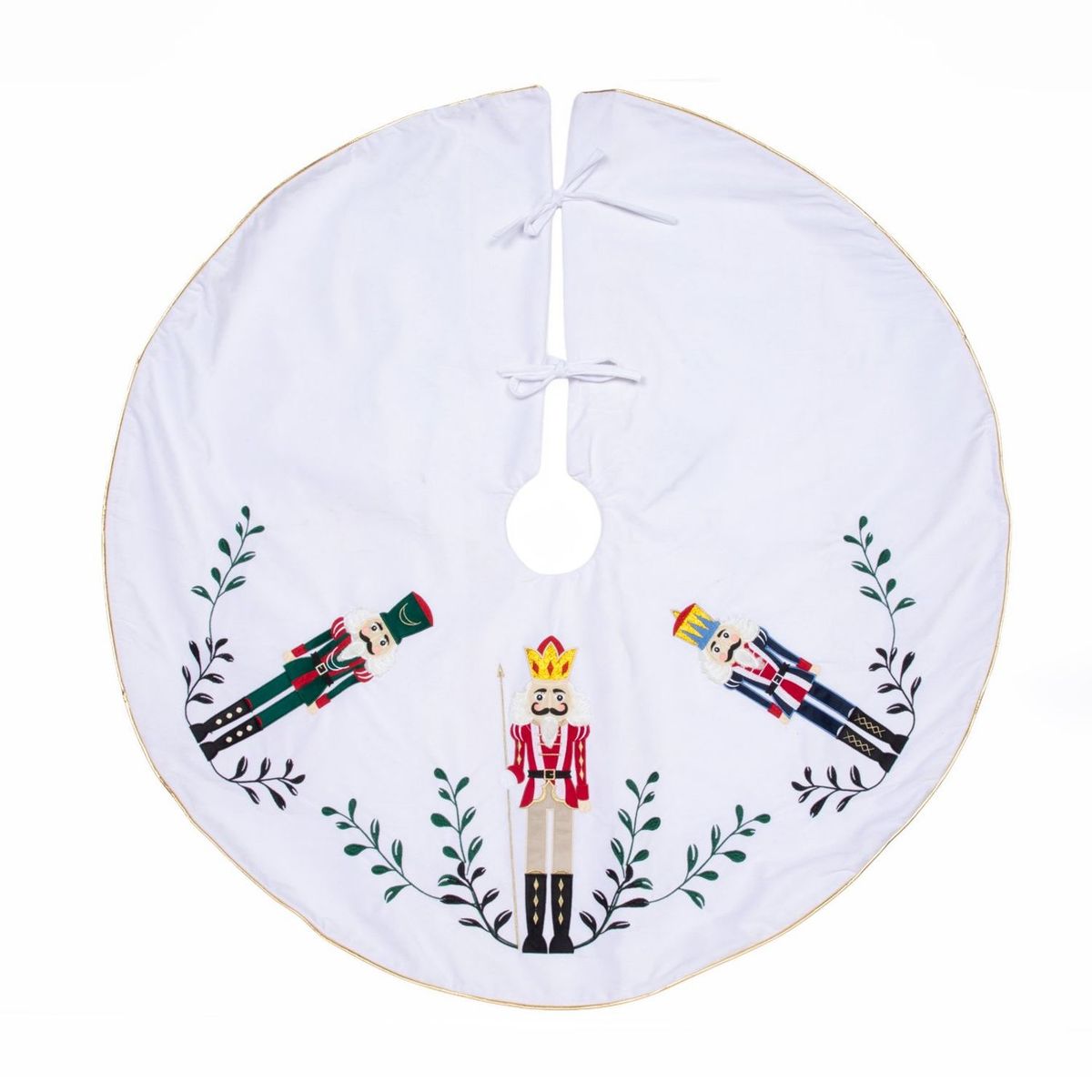 MICA - Faldón Piso De Árbol Cascanueces Blanco 122cm