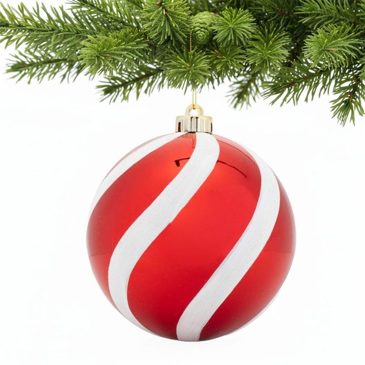 MICA - Adorno Árbol Bola Roja 15x16cm