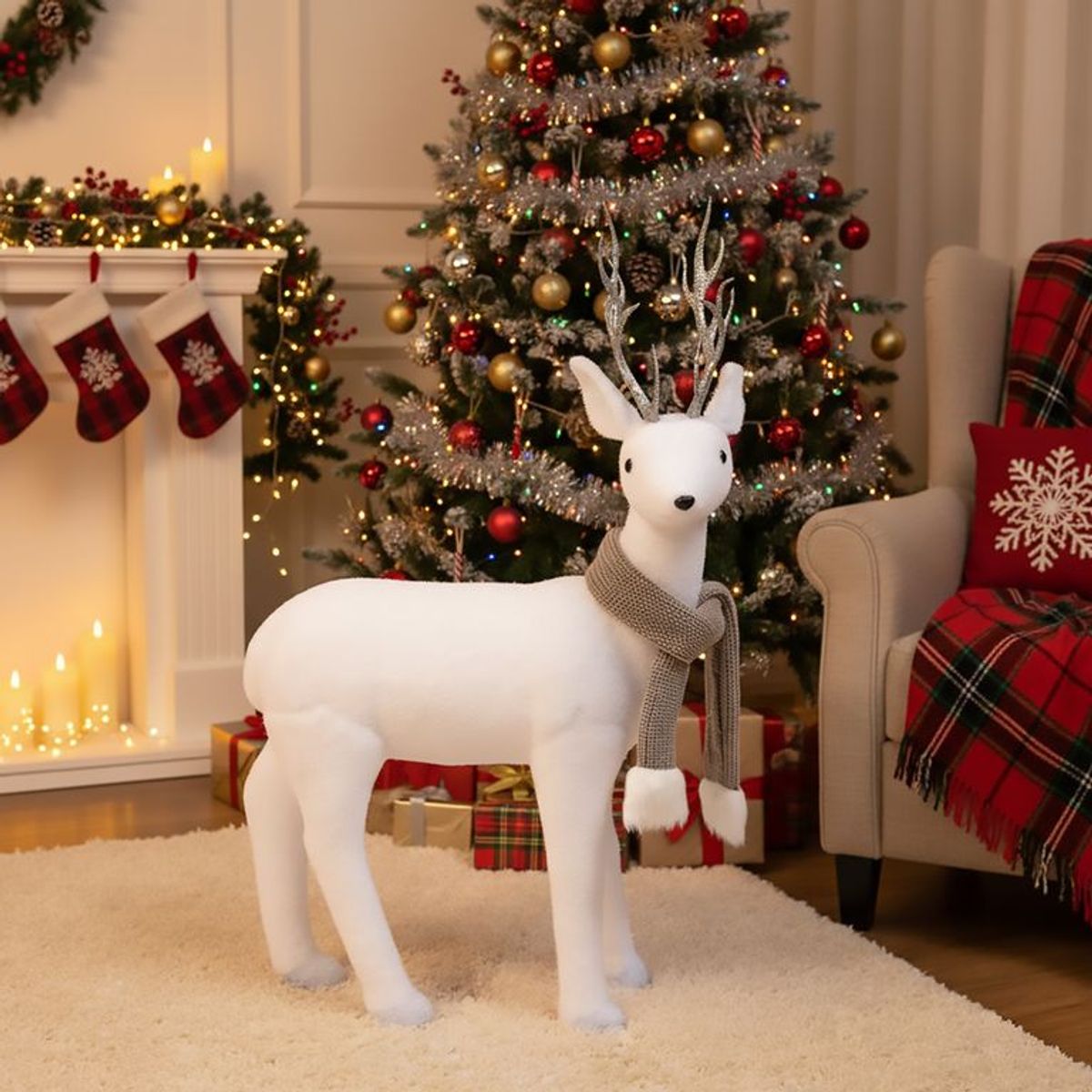 MICA - Adorno Ciervo Navideño  80x40cm