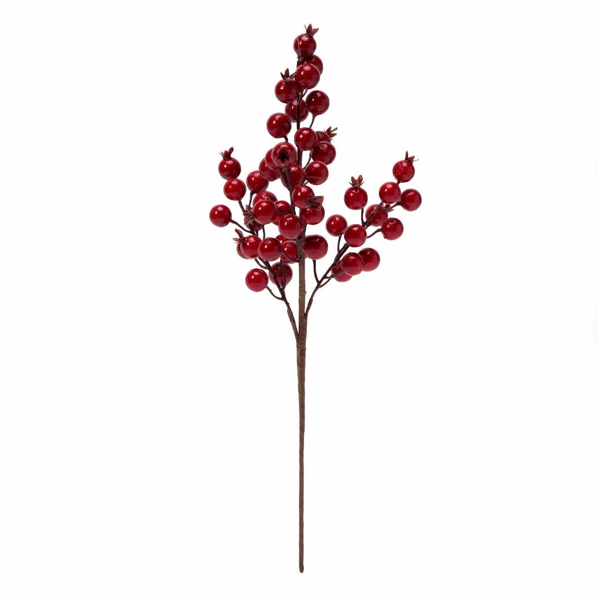 MICA - Rama Navideña Bayas Rojas 38cm