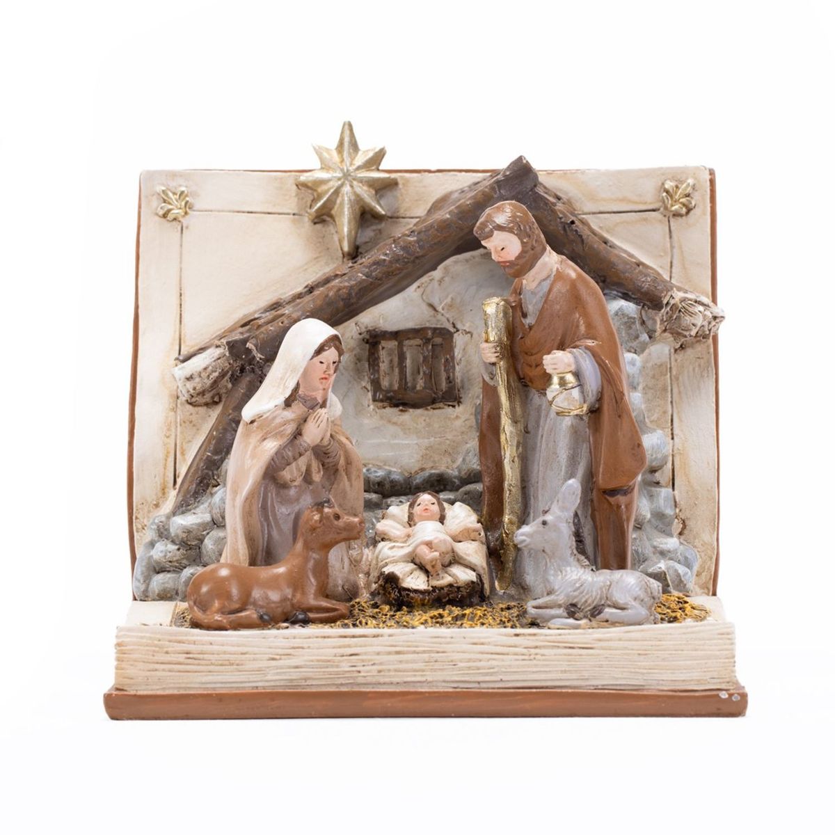 MICA - Nacimiento Navidad Establo 12x10x10cm