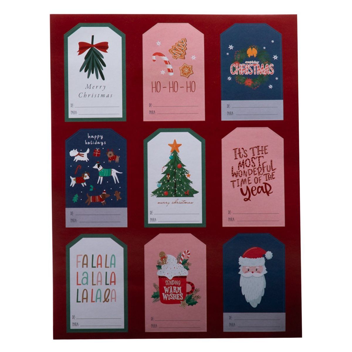 MICA - Set 27 Adhesivos Etiquetas Navidad